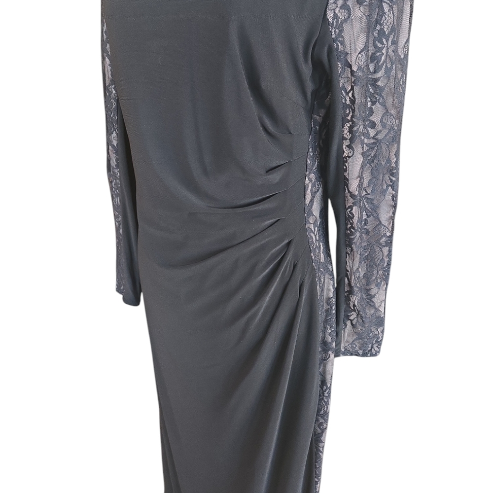 Ralph Laren Chaps Black Evening Dress - Picture 3 of 8